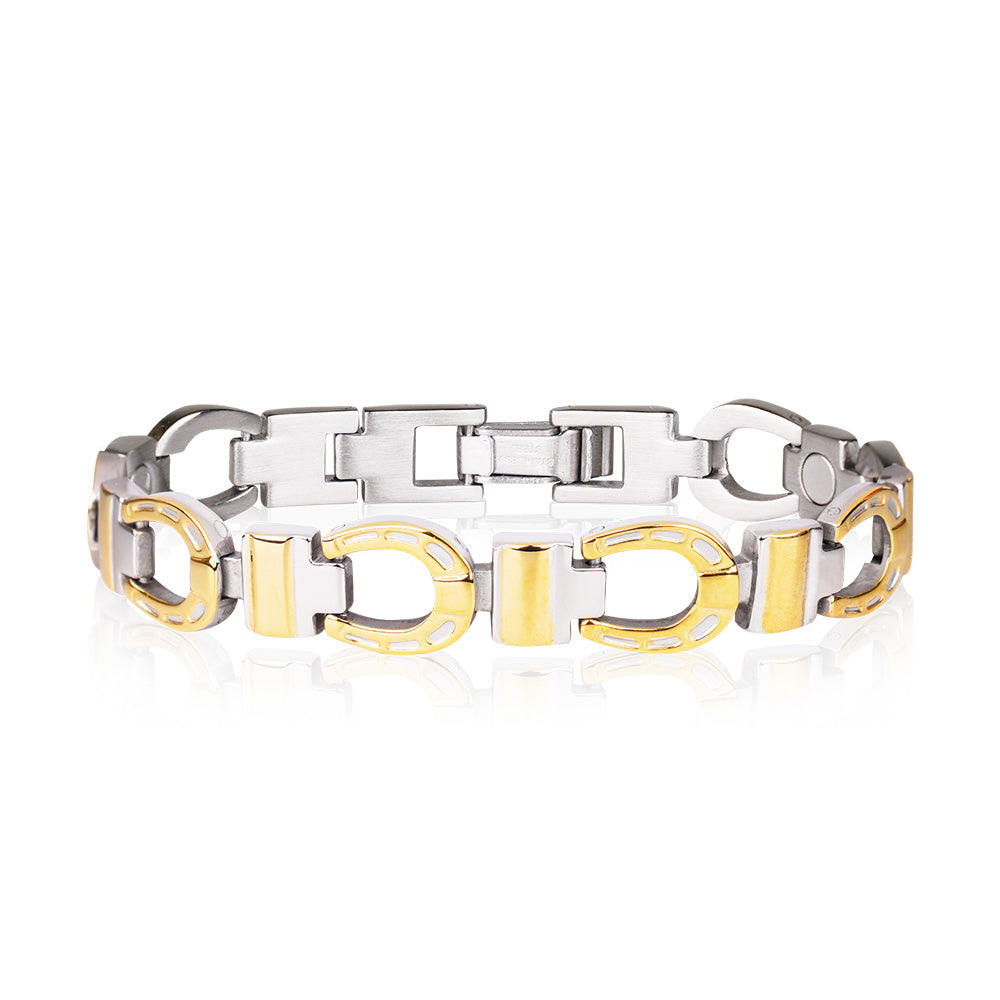 Gold Horseshoe Duet Bracelet