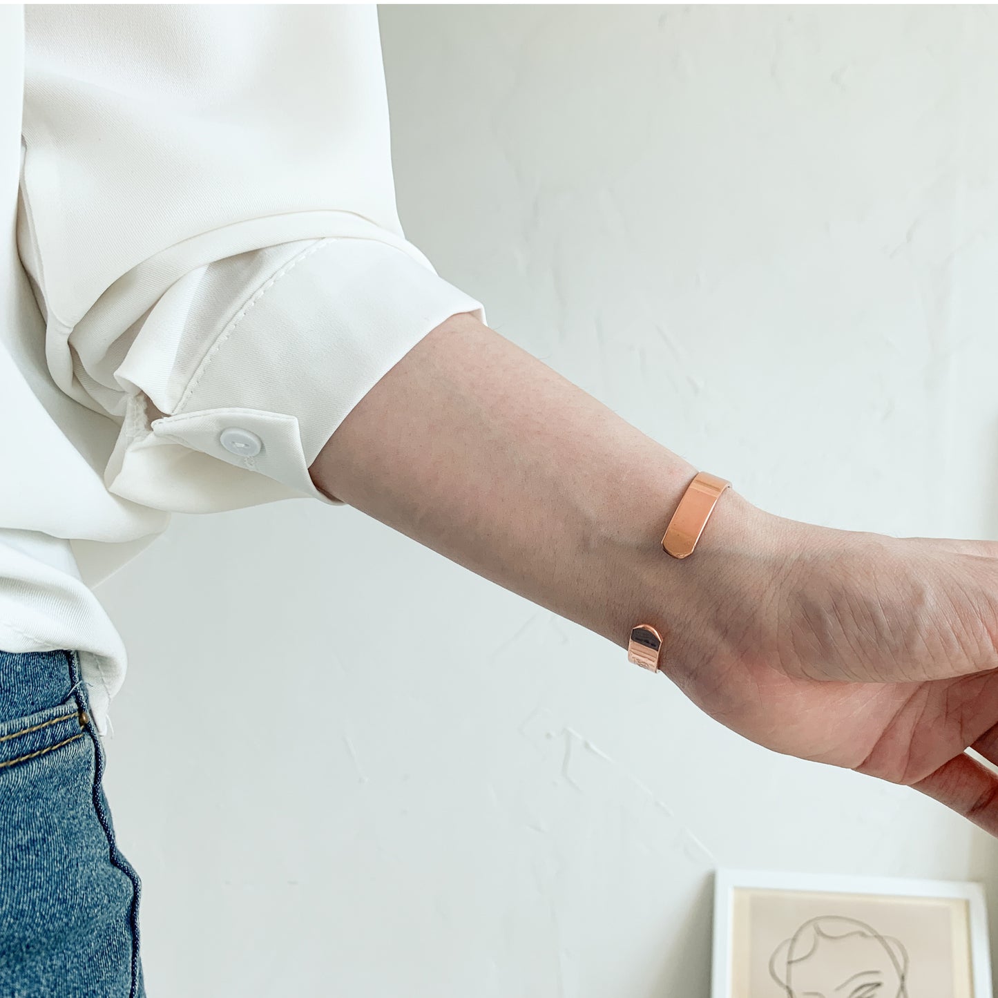 Plain Copper Magnetic Bracelet